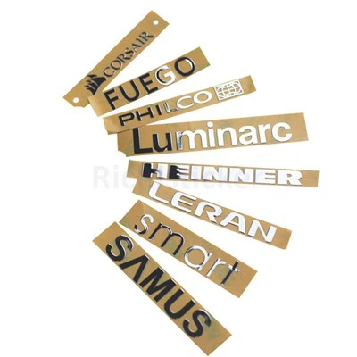 Elektroformen metallelik stiker